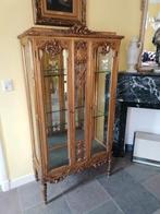 Exclusieve Napoleon III gildwood vitrine kast 1870, Ophalen of Verzenden