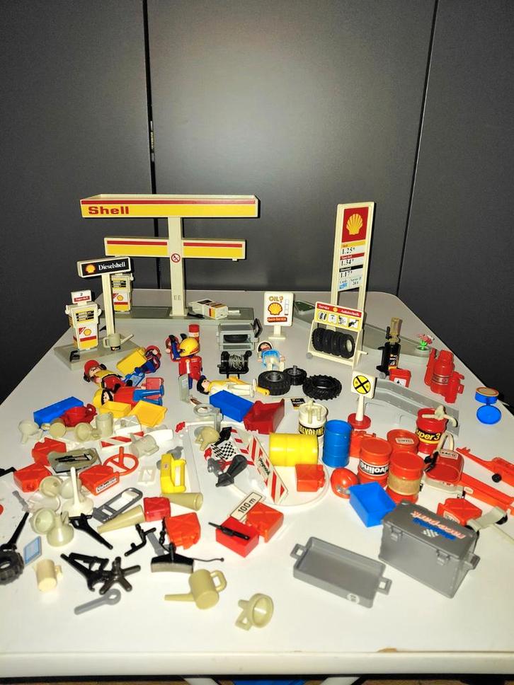 Playmobil Shell Tankstation, Texaco, Racing, Formule 1, Hobby en Vrije tijd, Overige Hobby en Vrije tijd, Gebruikt, Ophalen