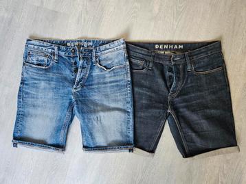 2x korte broek van Denham Razor Slim fit maat 32 beschikbaar voor biedingen