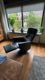 Relax fauteuil zwart (Prominent), Huis en Inrichting, Ophalen, Minder dan 75 cm, Leer, Zo goed als nieuw