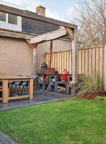 Beton U-elementen 5 stuks zwart geïmpregneerd beschikbaar voor biedingen