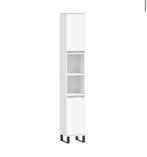 Badkamerkast bewerkt hout wit, nieuw in doos, ., Ophalen of Verzenden, Zo goed als nieuw, .