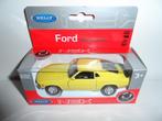 Welly - 1970 Ford Mustang Boss 302 (geel) 1:36, Ophalen of Verzenden, Nieuw, Auto