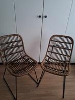2 mooie rotan stoelen, Huis en Inrichting, Stoelen, Ophalen, Twee, Bruin, Zo goed als nieuw