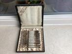 Orfèvrerie d’Art Miele & Co: 12 silverplate taartvorkjes, Ophalen of Verzenden, Zilver