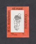 Lucifermerk Wim Anderiesen Voetbal 't Gooi Ajax Oranje., Verzamelen, Overige Verzamelen, Ophalen of Verzenden, Zo goed als nieuw