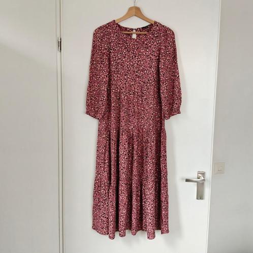 Roze lange jurk - Mavi maat XS, Kleding | Dames, Jurken, Gedragen, Maat 34 (XS) of kleiner, Roze, Onder de knie, Ophalen of Verzenden
