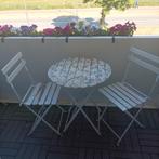 Balkonset (opknapper) Tuinset ijzer hout - GRATIS, Ophalen, Gebruikt
