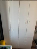 Smastad kledingkast wit, Ophalen, Gebruikt, 50 tot 75 cm, 150 tot 200 cm