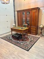 Vitrinekast notariskast engels bureau set, Antiek en Kunst, Ophalen