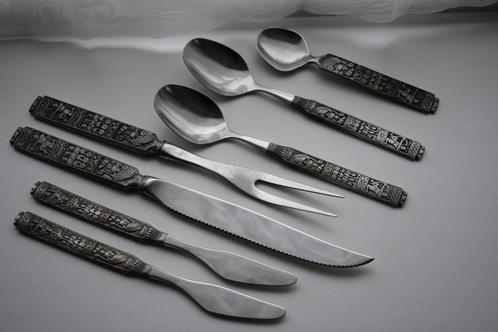 Heilag Olav bestekdelen messen lepels vleescouvert, Antiek en Kunst, Curiosa en Brocante, Ophalen of Verzenden