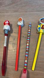 Set van 4 sint en piet potloden en pen Sinterklaas, Ophalen of Verzenden, Nieuw