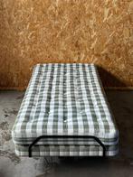 Hastens - groen wit geruit - eenpersoons bed, Verstelbaar, 90 cm, Eenpersoons, Ophalen of Verzenden