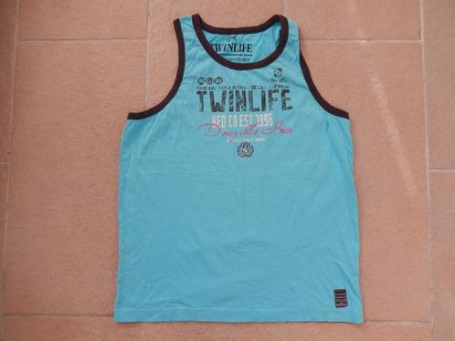 * 1x gedragen Twinlife aqua blauw singlet / hemd maat M *, Kleding | Heren, T-shirts, Zo goed als nieuw, Maat 46 (S) of kleiner