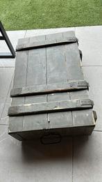 Vintage houten munitie kist 85x55x30, Ophalen, 50 tot 100 cm, Zo goed als nieuw, 75 tot 100 cm