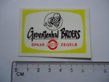 sticker oud Broers groentenhal groente Den Haag retro vintag beschikbaar voor biedingen