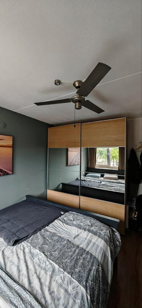 Schuifdeuren Pax, Huis en Inrichting, Kasten | Kledingkasten, Gebruikt, 200 cm of meer, 200 cm of meer, 50 tot 75 cm, Overige houtsoorten