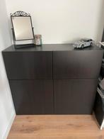 IKEA Besta Kast - Zwartbruin, Huis en Inrichting, Kasten | Wandmeubels, Ophalen, 100 tot 150 cm, Zo goed als nieuw, 25 tot 50 cm