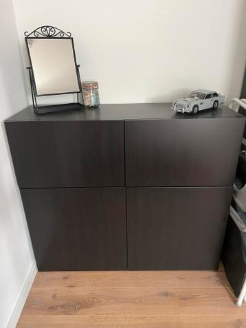 IKEA Besta Kast - Zwartbruin - afbeelding 1