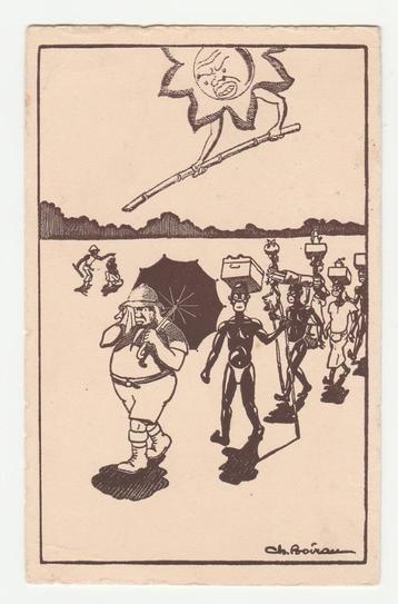 Tafereel in Afrika.  Illustrateurs.  Black and white.   beschikbaar voor biedingen