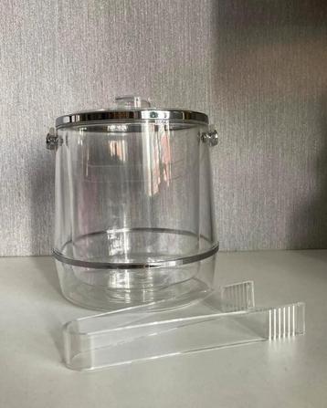 Vintage Mid Century Modern lucite ijsemmer  beschikbaar voor biedingen