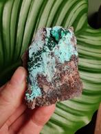 Chrysocolla met malachiet en druzy kwarts, Ophalen of Verzenden, Mineraal