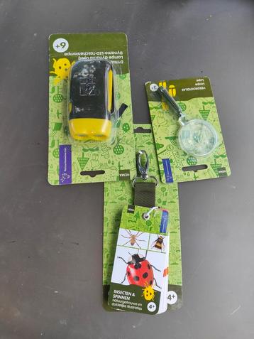 Scouting natuur pakket met vergrootglas dynamo lamp insecten beschikbaar voor biedingen