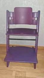 Stokke tripp trapp stoel paars origineel, Ophalen, Gebruikt, Meegroeistoel