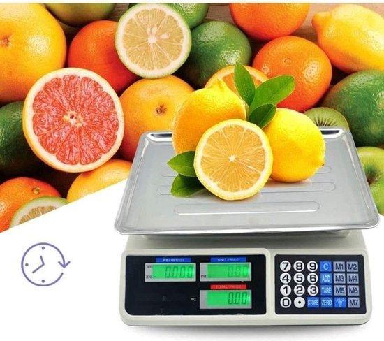iBello Digitale Weegschaal tot 40kg - Prijsweegschaal, Doe-het-zelf en Verbouw, Gereedschap | Handgereedschap, Ophalen of Verzenden