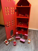 Houten poppenhuis Hema roze, Kinderen en Baby's, Speelgoed | Poppenhuizen, Ophalen, Zo goed als nieuw, Poppenhuis