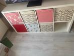 Ikea Kallax Boekenkast met bakken, Huis en Inrichting, Ophalen, Met plank(en), Kunststof, Gebruikt