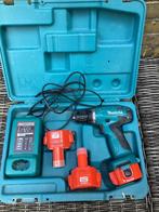 Makita accu schroef-boormachine 6271D met lader en 3 accu’s., Doe-het-zelf en Verbouw, Gereedschap | Boormachines, Boormachine