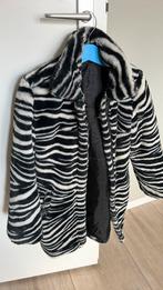 Winterjas zebraprint maat 122/128, Kinderen en Baby's, Kinderkleding | Maat 122, Meisje, Ophalen of Verzenden, Jas, Zo goed als nieuw