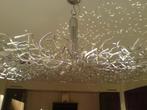 Metalen design plafondlampen met krullen (2 stuks!), Ophalen, Gebruikt, Metaal, Modern, uniek, design, eyecather