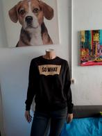 Leuke zwarte trui met opdruk van Coolcat maat 38 40, Maat 38/40 (M), Zwart, Ophalen of Verzenden, Coolcat