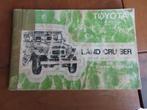 Instructieboek Toyota Land Cruiser alle types 1978, Ophalen of Verzenden