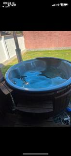Vakantie deal! Luxe Houtgestookte Hottub, Tuin en Terras, Bubbelbaden en Hottubs, ., Grondzeil, Ophalen of Verzenden, Zo goed als nieuw