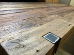 Salontafel 130cm rustiek industrieel, mixed wood, AANBIEDING, 100 tot 150 cm, Stoer, robuust, Nieuw, Metaal