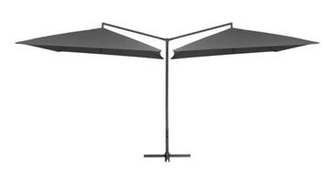 Zweefparasol dubbel parasol 250x250cm antraciet GRTS BEZORGD beschikbaar voor biedingen