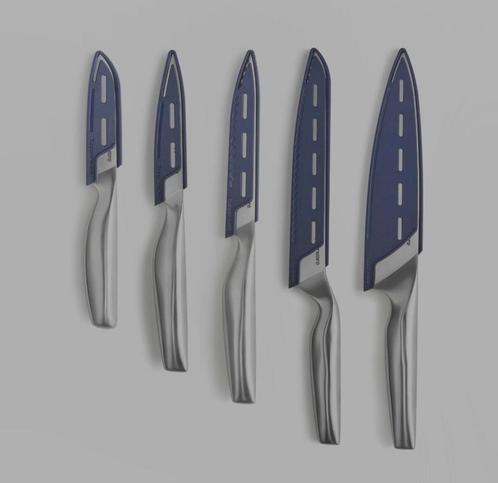 TUPPERWARE Mastroserie messenset 5 delig Vlees-Brood-Groente, Huis en Inrichting, Keuken | Tupperware, Nieuw, Overige typen, Ophalen of Verzenden