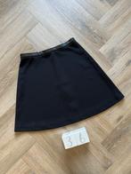 Heel goed: zwart met leer Sandro rok skirt size1  XS S 34 36, Maat 34 (XS) of kleiner, Ophalen of Verzenden, Zo goed als nieuw