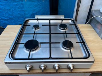 Pelgrim RVS Gaskookplaat - Met Gasslang en Glazen Deskel beschikbaar voor biedingen