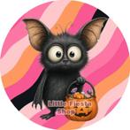 LF8993 ouwel vleermuis halloween 20x4,7cm eetbare cupcake tp, Ophalen of Verzenden, Nieuw, Cupcakes, Versiering