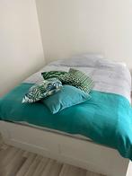 IKEA Brimnes bed 160x200 + Hyllestad matras, Ophalen, Gebruikt, Wit, Tweepersoons