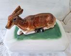 Oude franse terrine met hertje, Antiek en Kunst, Ophalen of Verzenden