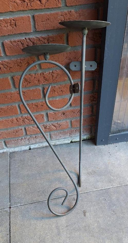 2 Muur kaarsenhouders middeleeuwse stijl, Huis en Inrichting, Woonaccessoires | Kandelaars en Kaarsen, Zo goed als nieuw, Kandelaar