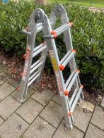 WAKU 4x4 telescoopladder, Doe-het-zelf en Verbouw, Ladders en Trappen, Ophalen, Zo goed als nieuw, 2 tot 4 meter