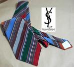 YVES SAINT LAURENT🧐 100% zijden gestreepte stropdas, Overige kleuren, Zo goed als nieuw, Met patroon, Yves Saint Laurent