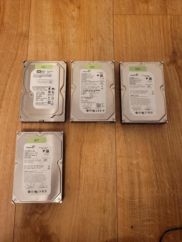 HDD (Hard Disk) SATA 3.5inch WD Seagate Western Digital, Computers en Software, Harde schijven, Zo goed als nieuw, Desktop, Intern