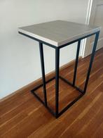 Industrieel bijzet-, planten tafel, Ophalen, Minder dan 55 cm, Metaal of Aluminium, Rond
